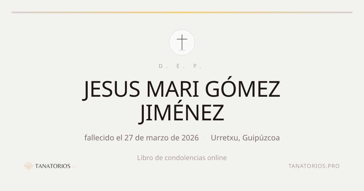 Memorial de JESUS MARI GÓMEZ JIMÉNEZ