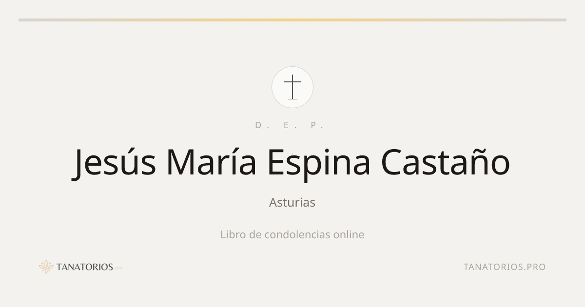 Memorial de Jesús María Espina Castaño