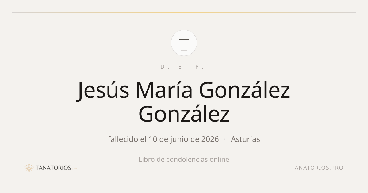 Memorial de Jesús María González González