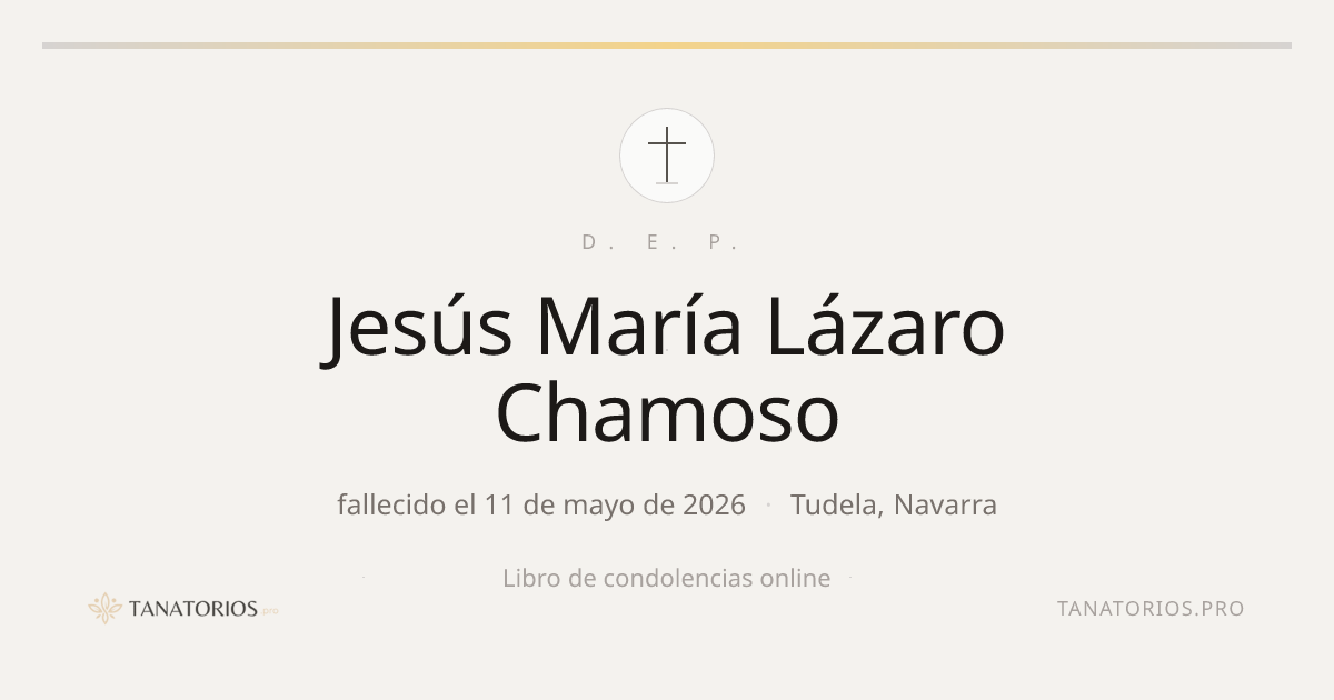 Memorial de Jesús María Lázaro Chamoso