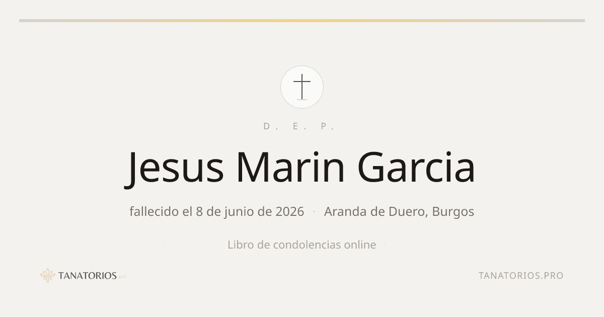 Memorial de Jesus Marin Garcia