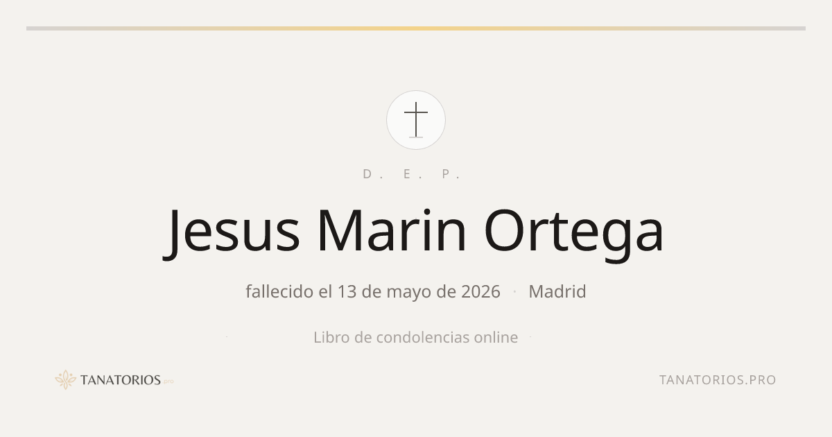 Memorial de Jesus Marin Ortega
