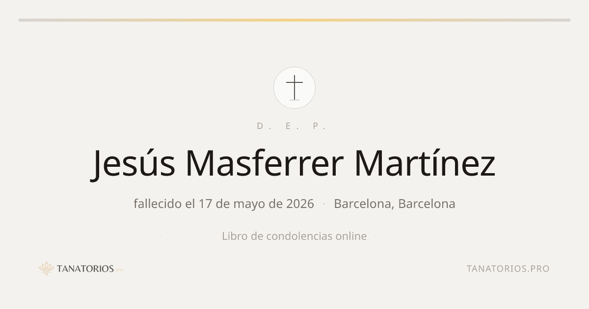 Memorial de Jesús Masferrer Martínez
