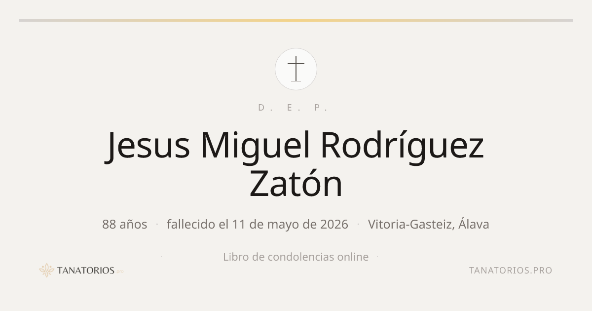 Memorial de Jesus Miguel Rodríguez Zatón