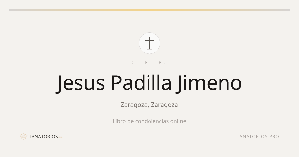 Memorial de Jesus Padilla Jimeno