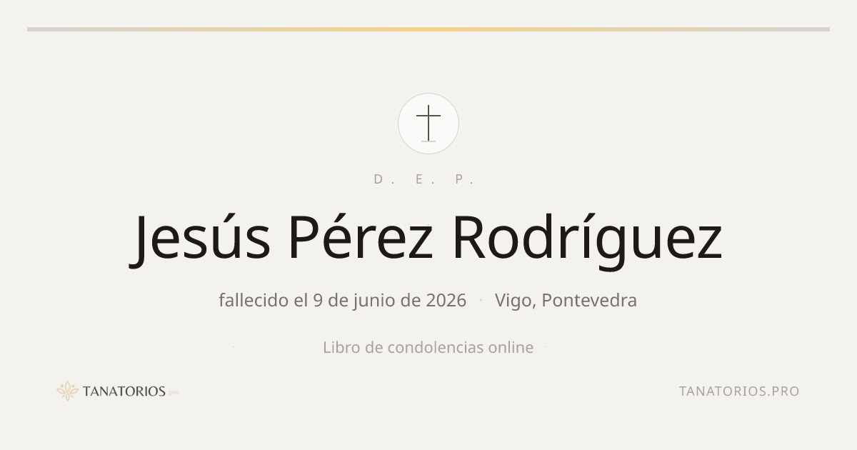 Memorial de Jesús Pérez Rodríguez