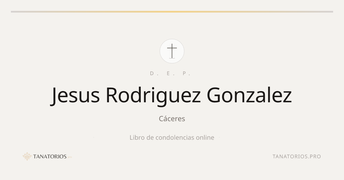 Memorial de Jesus Rodriguez Gonzalez
