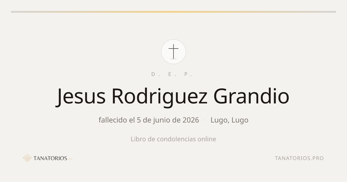 Memorial de Jesus Rodriguez Grandio
