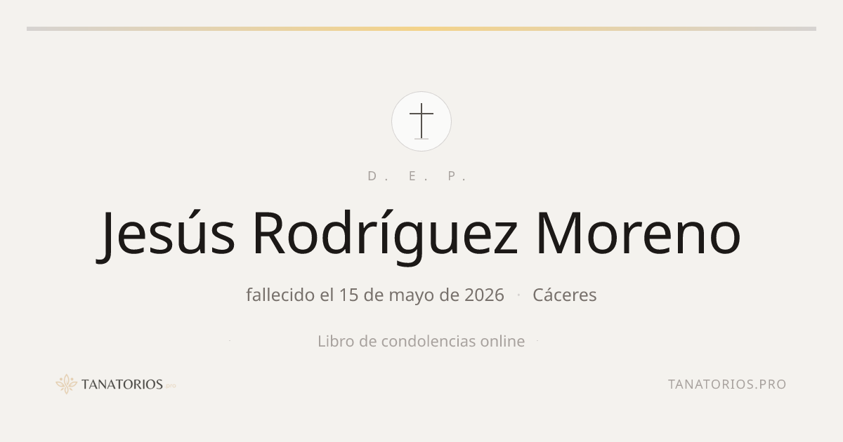 Memorial de Jesús Rodríguez Moreno
