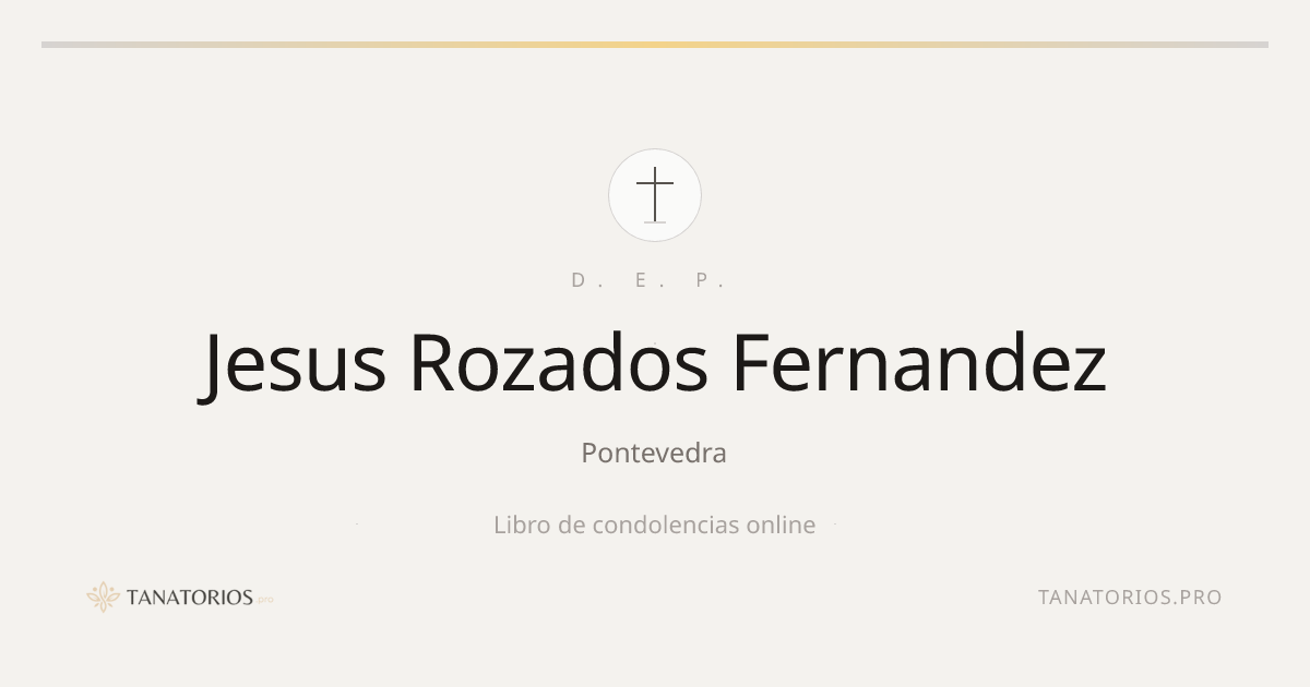 Memorial de Jesus Rozados Fernandez