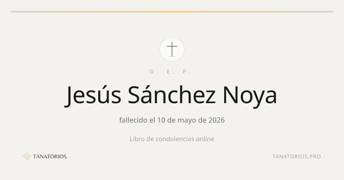 Memorial de Jesús Sánchez Noya