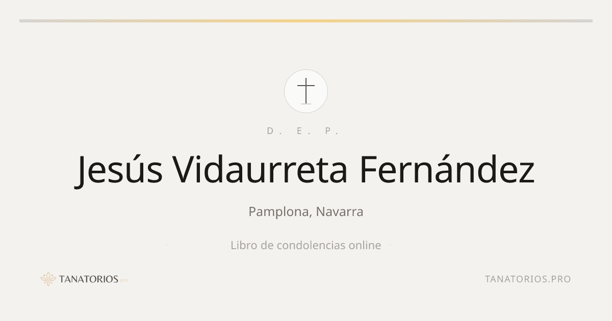Memorial de Jesús Vidaurreta Fernández