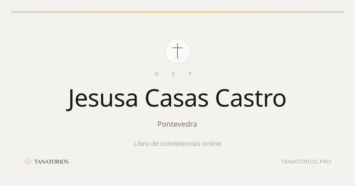 Memorial de Jesusa Casas Castro