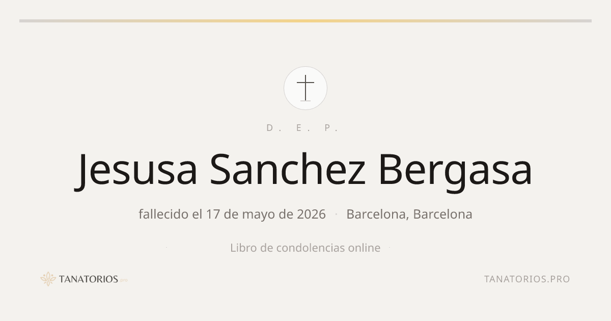 Memorial de Jesusa Sanchez Bergasa