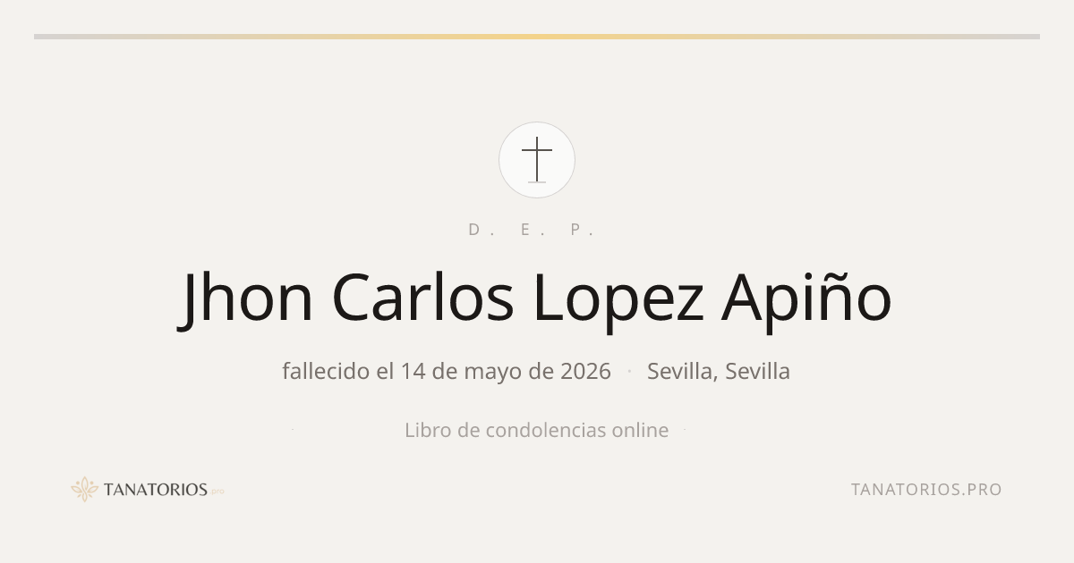 Memorial de Jhon Carlos Lopez Apiño
