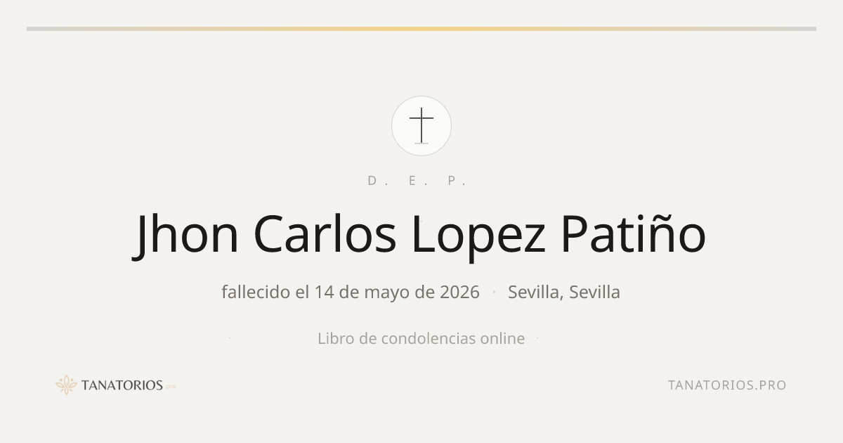 Memorial de Jhon Carlos Lopez Patiño