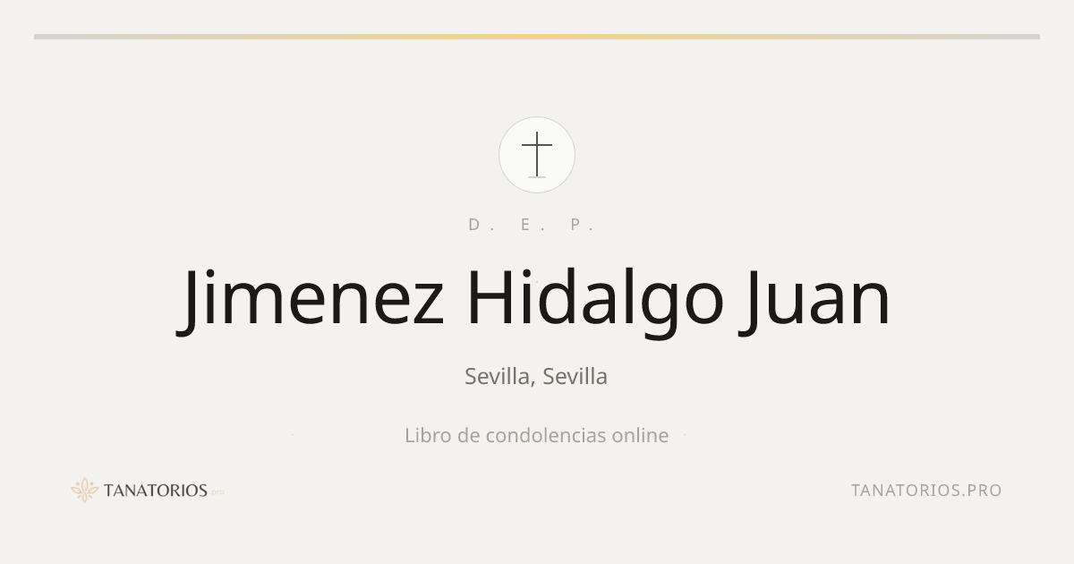 Memorial de Jimenez Hidalgo Juan
