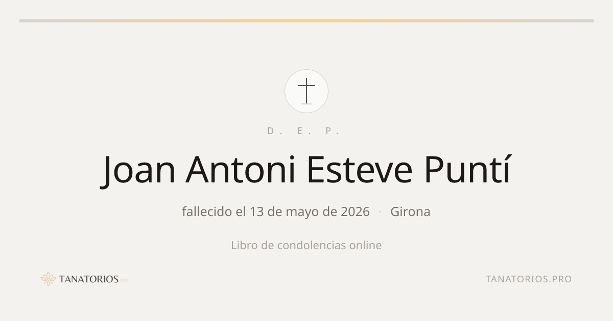 Memorial de Joan Antoni Esteve Puntí