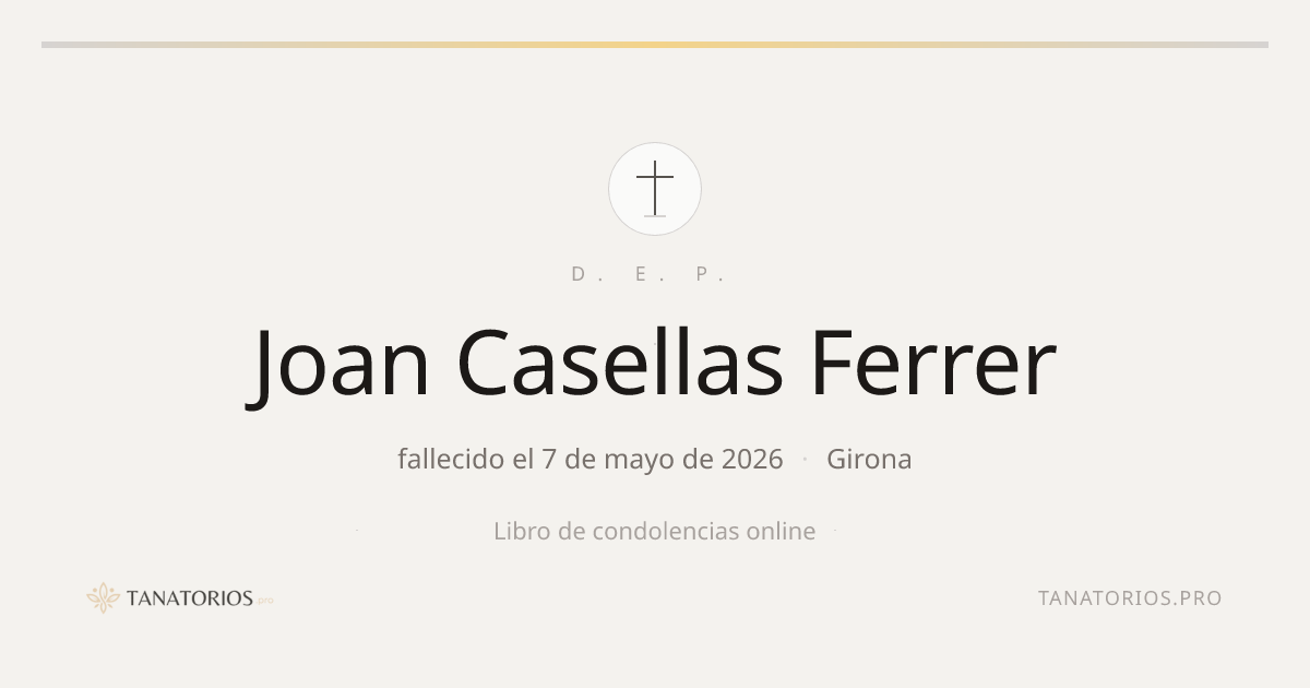 Memorial de Joan Casellas Ferrer