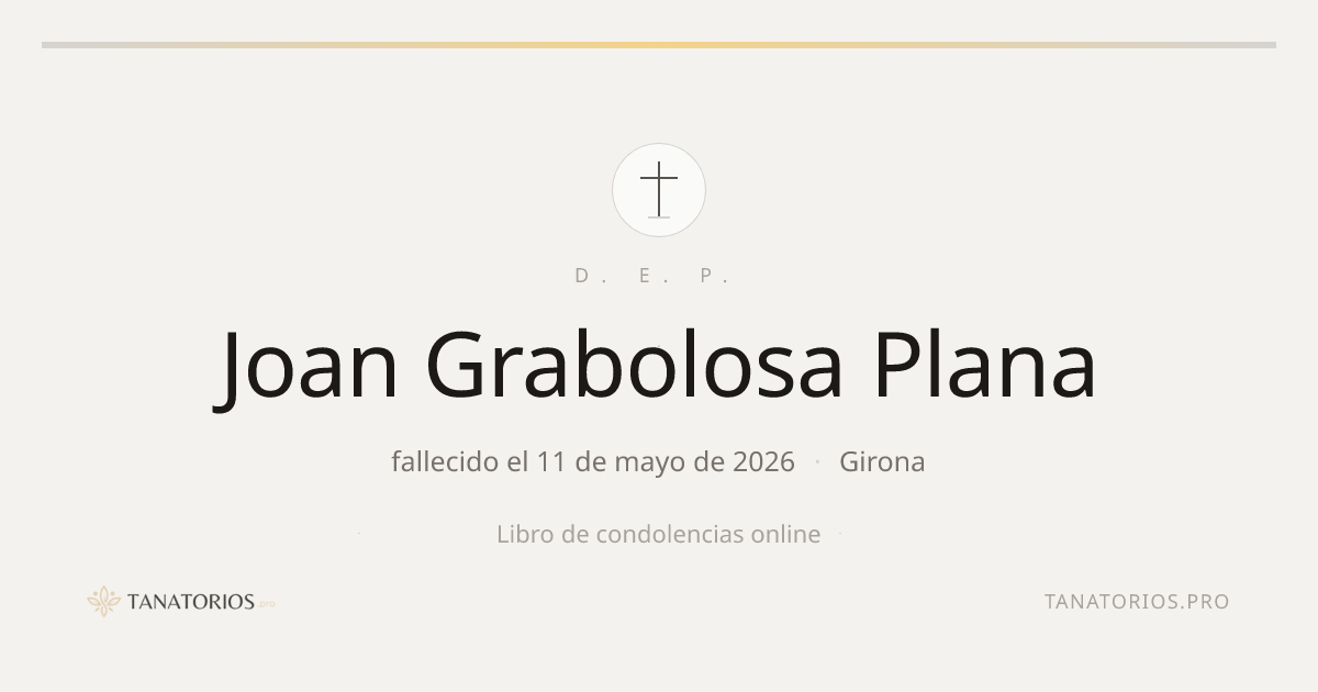 Memorial de Joan Grabolosa Plana
