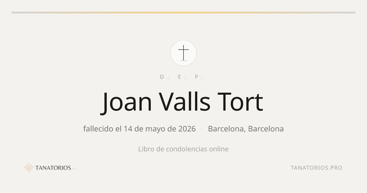 Memorial de Joan Valls Tort