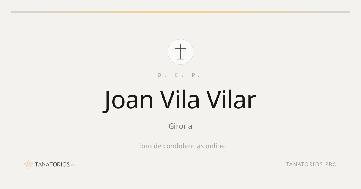 Memorial de Joan Vila Vilar