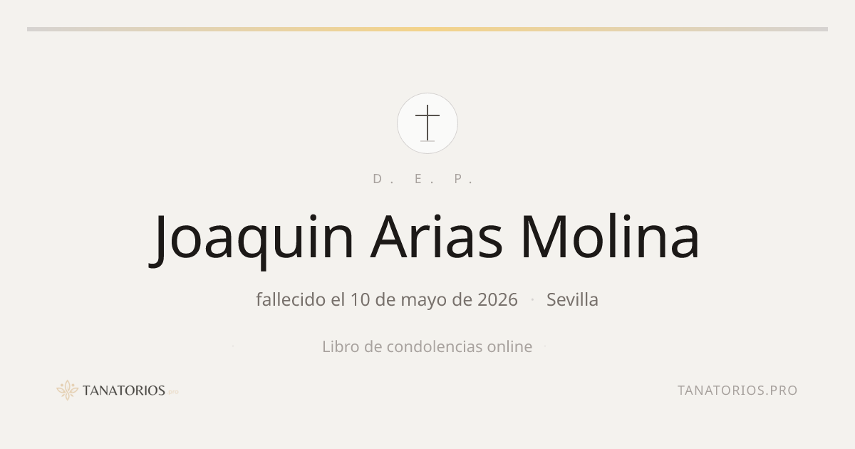 Memorial de Joaquin Arias Molina