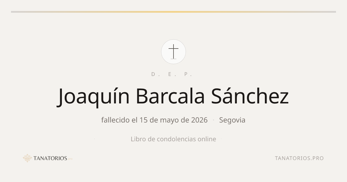 Memorial de Joaquín Barcala Sánchez