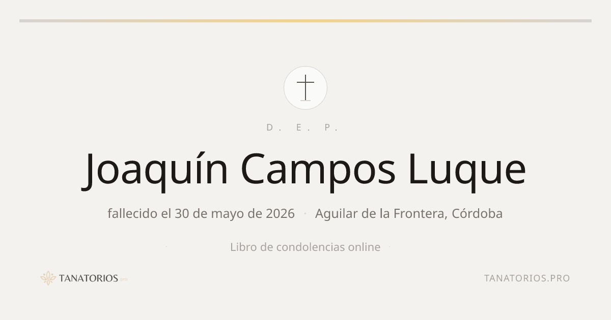 Memorial de Joaquín Campos Luque