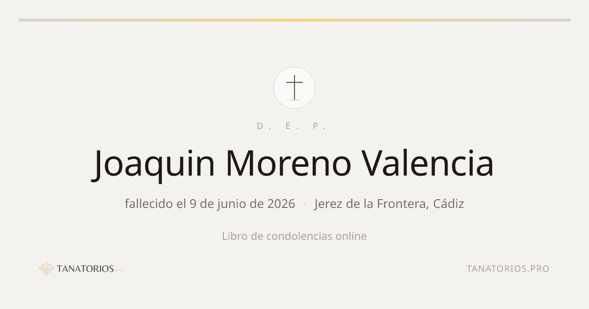 Memorial de Joaquin Moreno Valencia