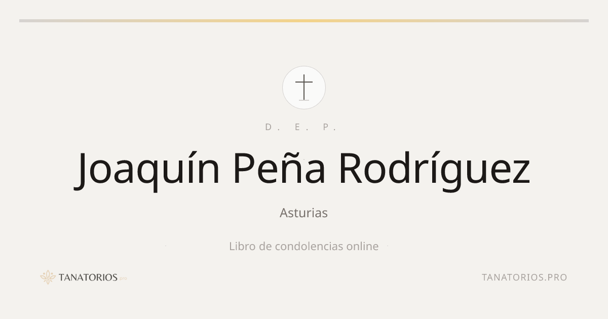 Memorial de Joaquín Peña Rodríguez