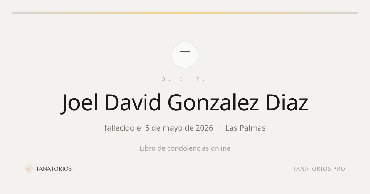 Memorial de Joel David Gonzalez Diaz