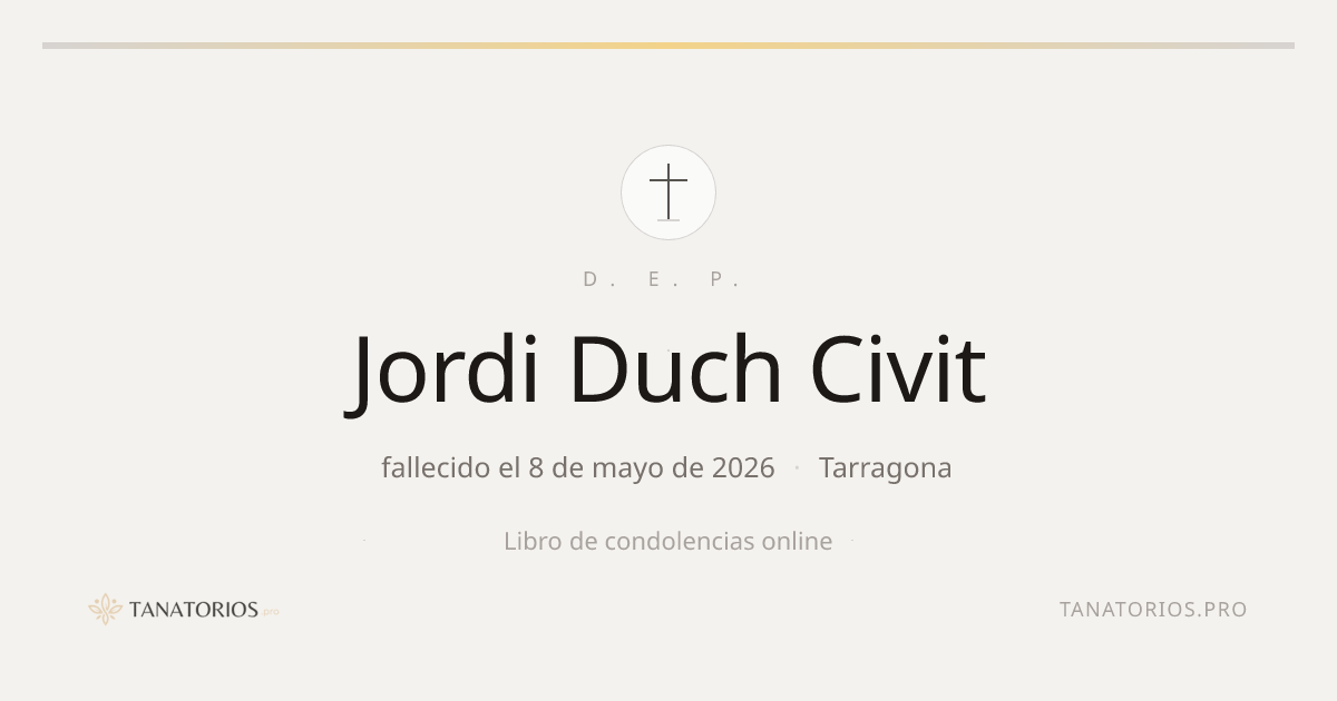Memorial de Jordi Duch Civit