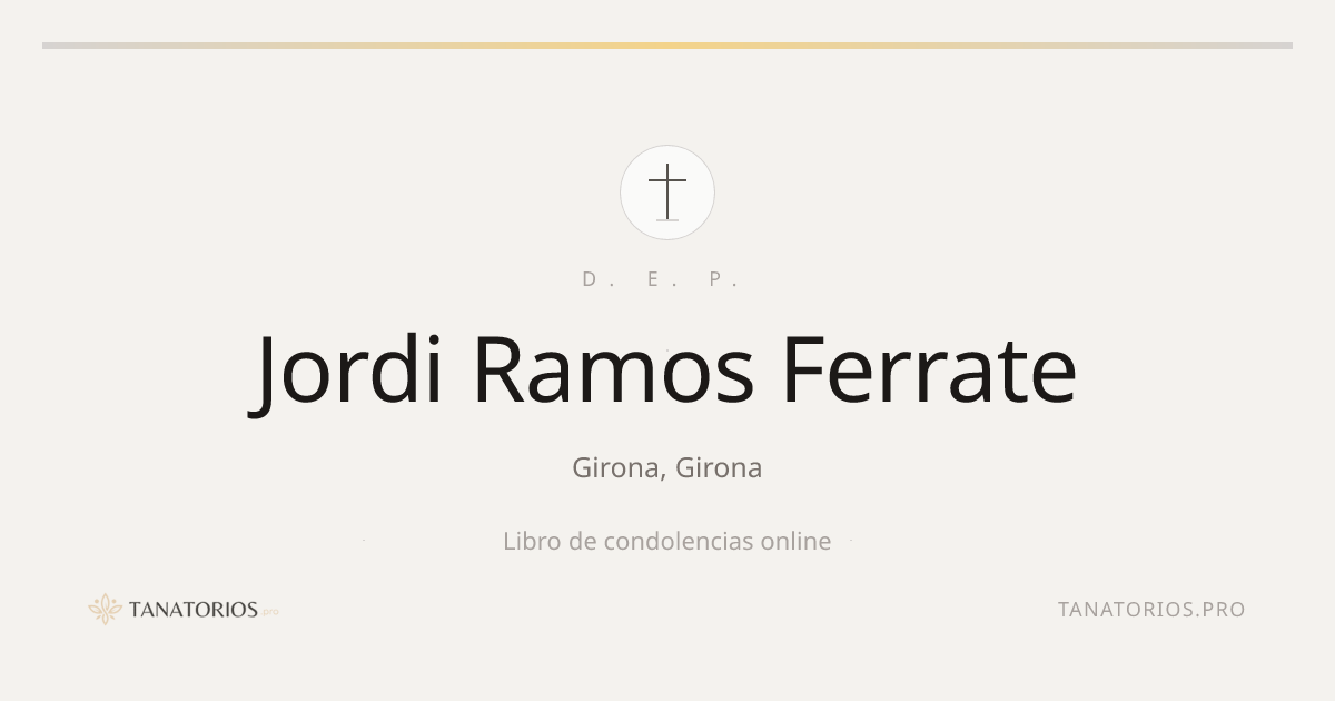 Memorial de Jordi Ramos Ferrate