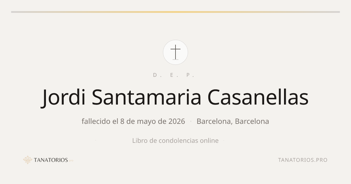 Memorial de Jordi Santamaria Casanellas