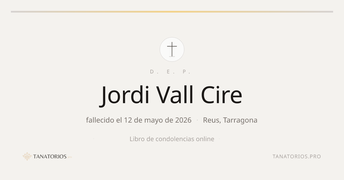 Memorial de Jordi Vall Cire