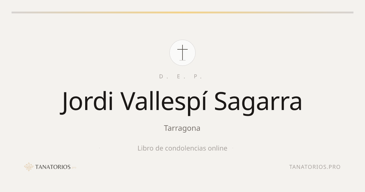 Memorial de Jordi Vallespí Sagarra