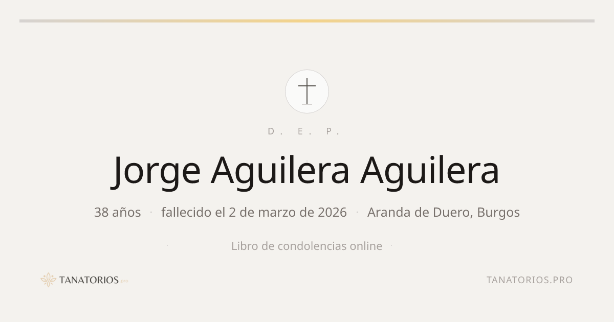Memorial de Jorge Aguilera Aguilera
