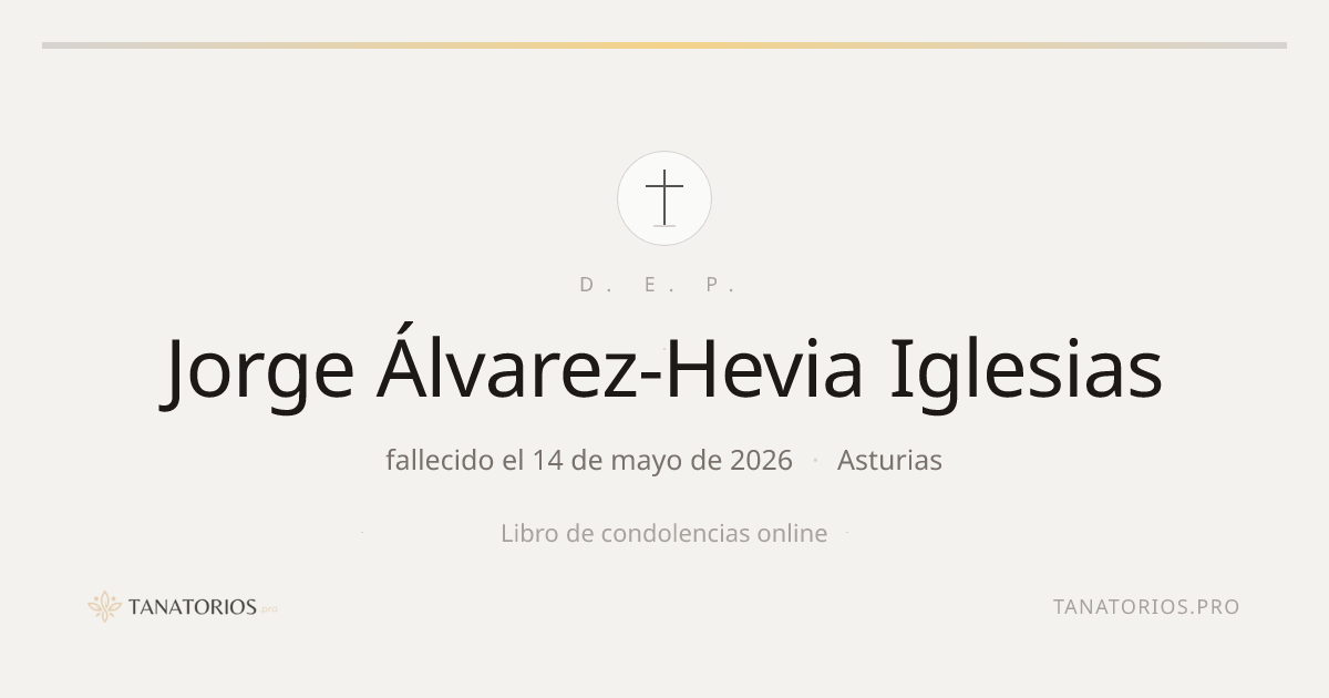 Memorial de Jorge Álvarez-Hevia Iglesias