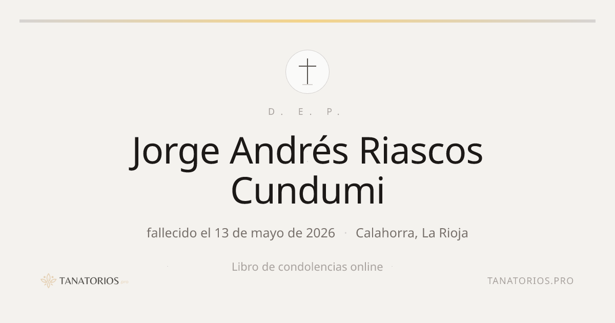 Memorial de Jorge Andrés Riascos Cundumi