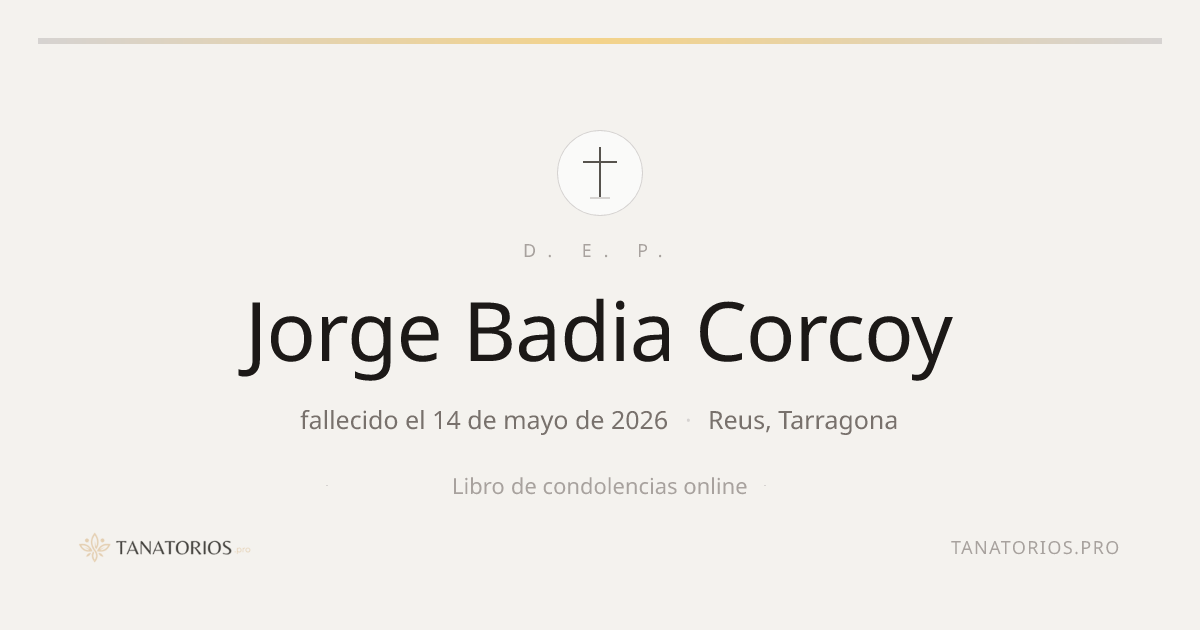 Memorial de Jorge Badia Corcoy