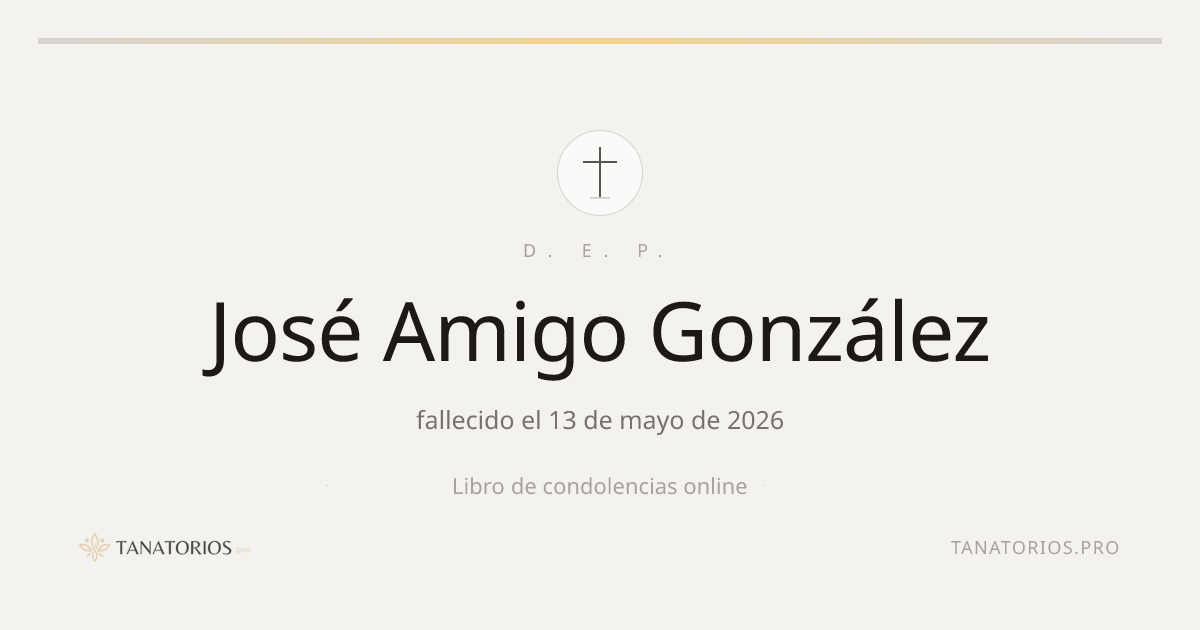 Memorial de José Amigo González