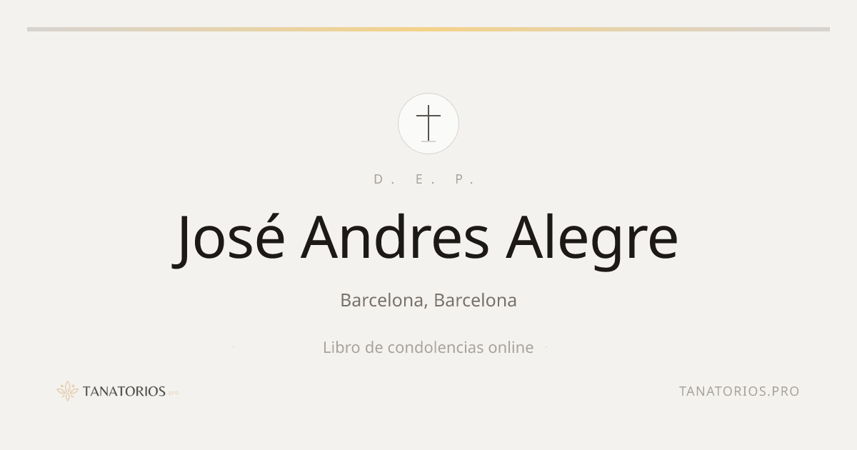 Memorial de José Andres Alegre