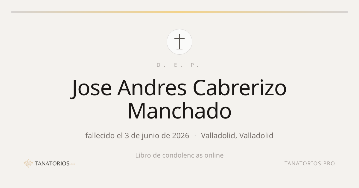 Memorial de Jose Andres Cabrerizo Manchado