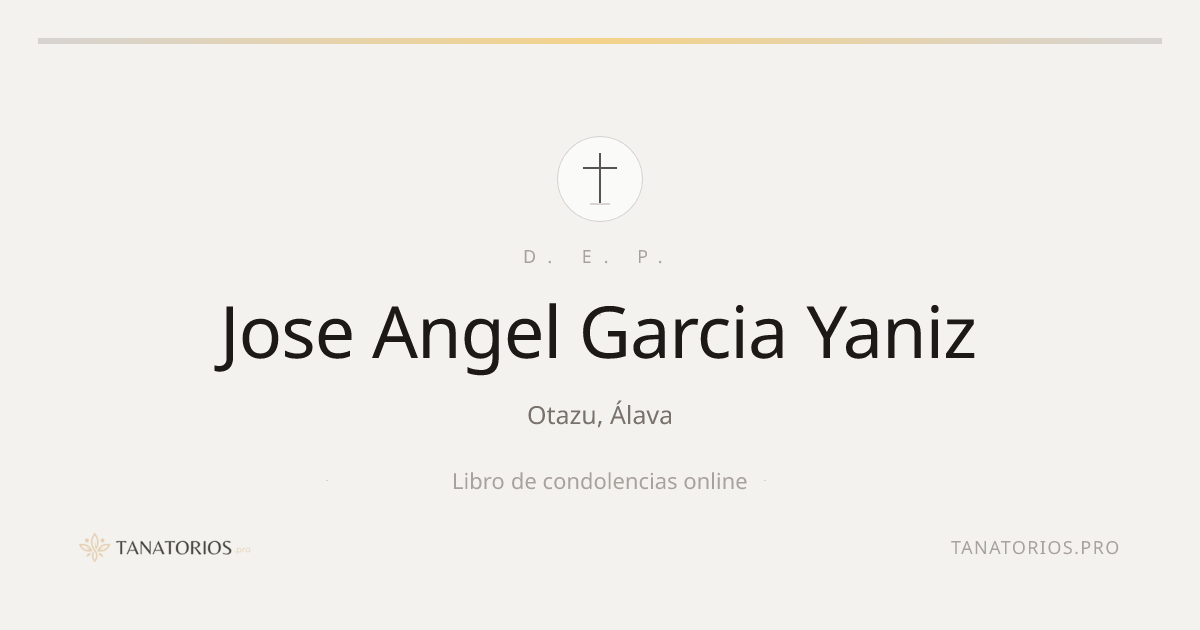 Memorial de Jose Angel Garcia Yaniz