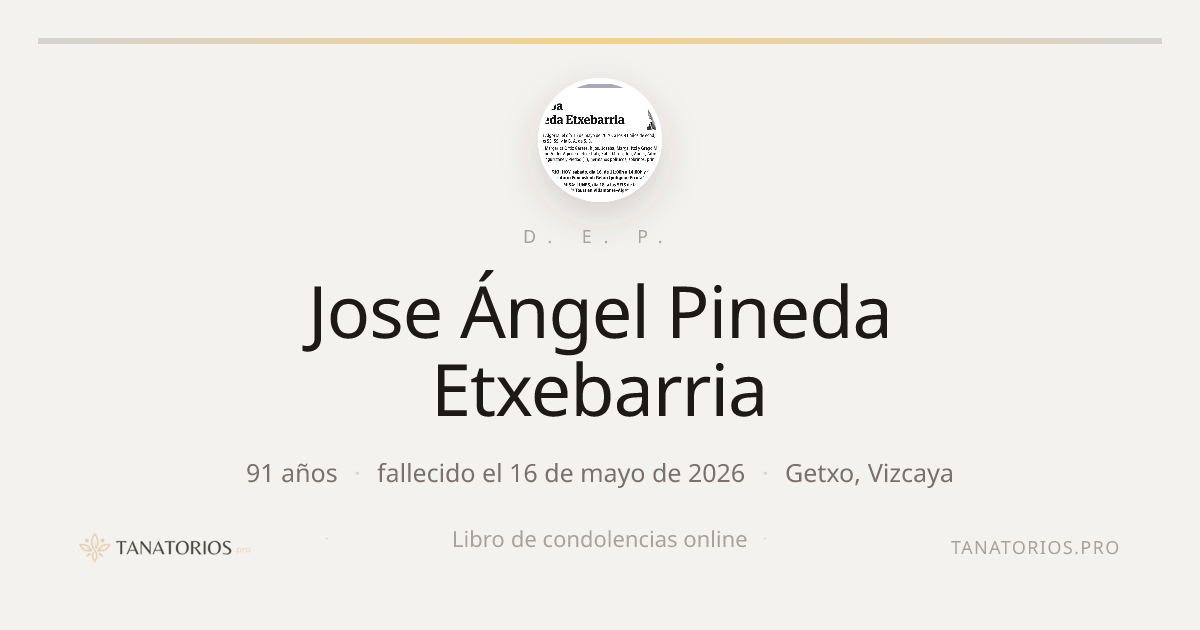 Memorial de Jose Ángel Pineda Etxebarria