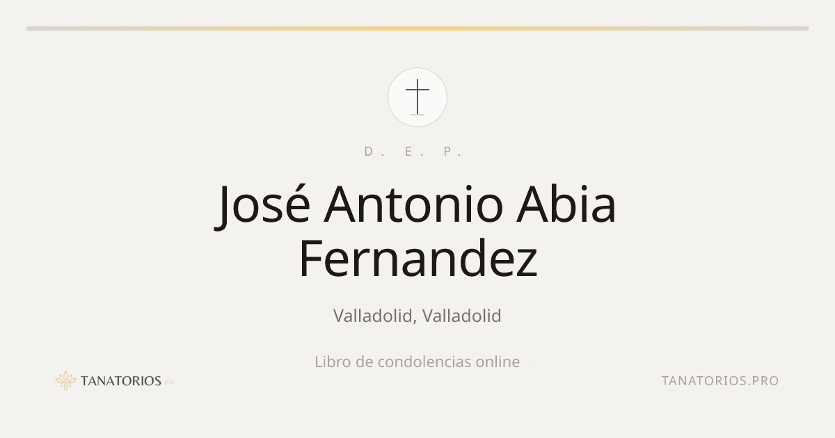 Memorial de José Antonio Abia Fernandez
