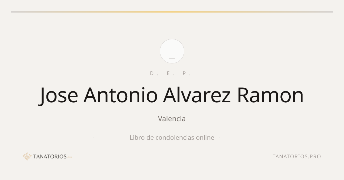 Memorial de Jose Antonio Alvarez Ramon