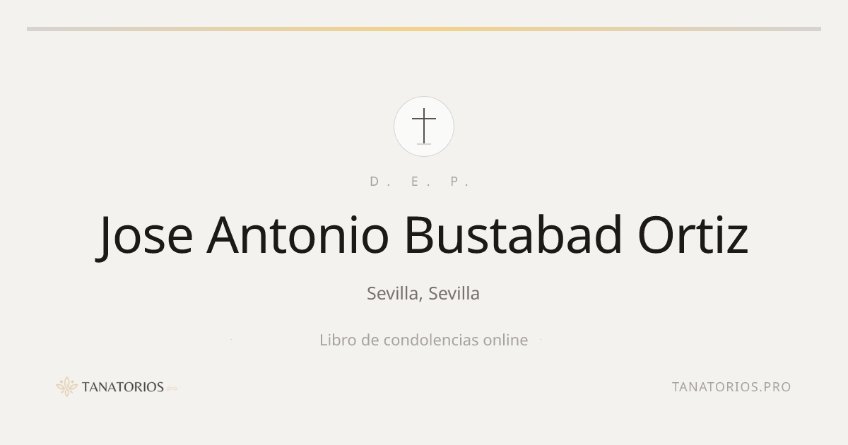 Memorial de Jose Antonio Bustabad Ortiz