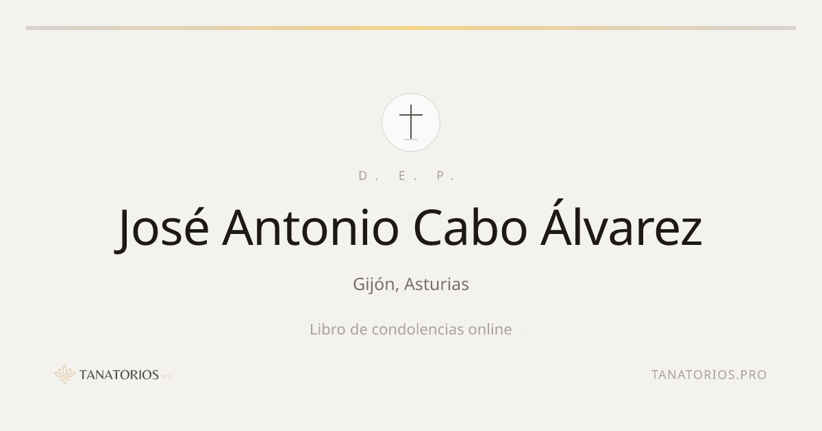 Memorial de José Antonio Cabo Álvarez